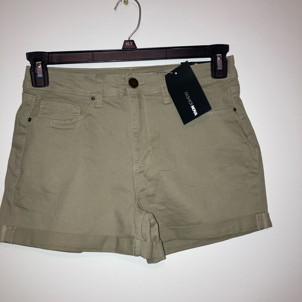 Fashion Nova “No Muffin Top Denim Shorts”